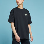Men's Converse Logo Printing Round Neck Short Sleeve Black 10022786-A02