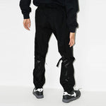 Off-White FW21 Logo Solid Color Cargo Casual Pants Ordinary Version Black OMCF031C99FAB0011010