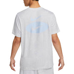 Men's Nike Solid Color Logo Alphabet Pattern Printing Round Neck Casual Short Sleeve Light Grey T-Shirt DM6410-051