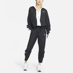 (WMNS) Nike Nsw Stmnt Wvns Pant Running Training Colorblock Knit Sports Pants/Trousers/Joggers Autumn Black DC0041-010