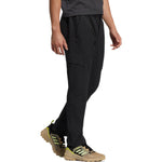 Men's adidas Solid Color Logo Printing Straight Sports Pants/Trousers/Joggers Black HE7379