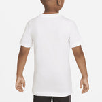 (GS) Nike Pattern Printing Sports Round Neck Pullover Short Sleeve Boy White T-Shirt DJ6689-100