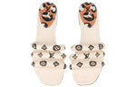 (WMNS) LOUIS VUITTON Appeal Sandals 'White with Black Beige Monogram' 1A93E6