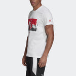 adidas Pattern Printing Short Sleeve White GD6598
