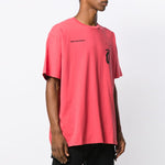 Off-White Splitted Arrows Large Short Sleeve Loose Fit Red OMAA038E191850102010