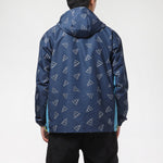 adidas Men's Logo Print Hooded Jacket Blue GP1826