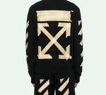 Off-White Tap Arrows Mens Logo Long Sleeve Round Neck Sweater Tape OMBA025R20E300021048
