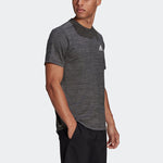 adidas M Ht El Tee Training Sports Round Neck Short Sleeve Metallic Black GM2074