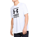 Men's Under Armour Gl Foundation Casual Round Neck Sports Breathable Short Sleeve White 1326849-100