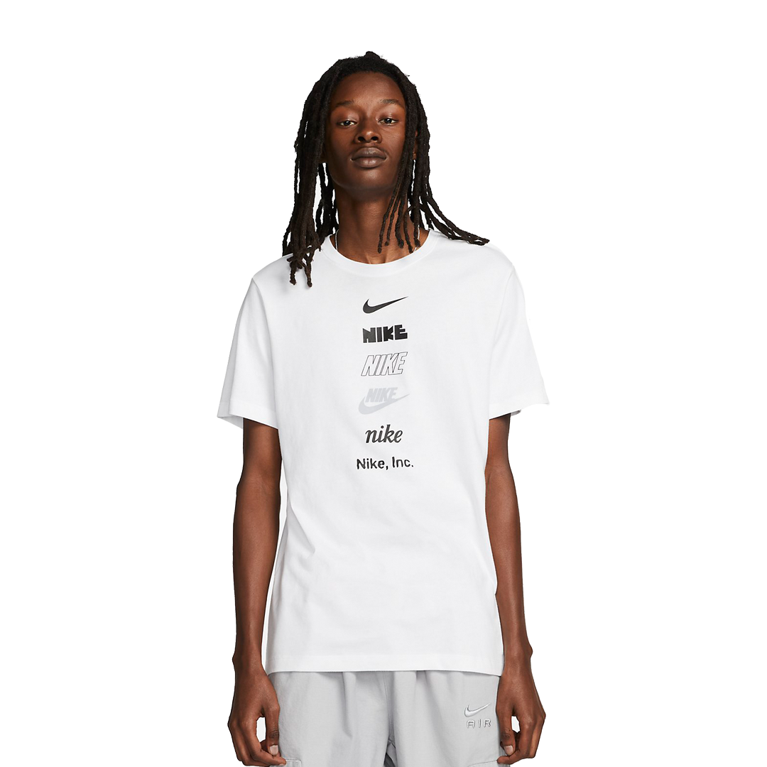 Nike Multi Stack Logo T-Shirt 'White' DZ2875-100