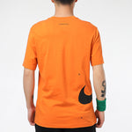 Nike Sportswear Swoosh Club Printing Alphabet Sports Round Neck Short Sleeve Orange DJ5374-801