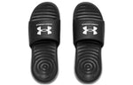 (WMNS) Under Armour Ansa Fixed Slides 'Black White' 3023772-004