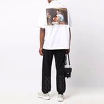 Off-White FW21 Lgo Short Sleeve Shirt Loose Fit White OMGA196F21FAB0040184