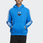 adidas neo x SESAME STREET Crossover U Ss Hdy Bird Chest Pattern Printing Pullover Blue HD7297