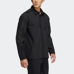 Men's adidas Terrex Voyg Ls s Solid Color Chest Zipper Pocket Detail Long Sleeves Black Shirt HN2038
