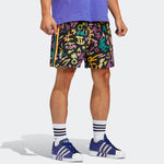 Men's adidas Graffiti Full Print Sports Shorts Black HC3087