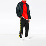 Off-White C/O Virgil Abloh Men's Black Tape Sweat Pants Black OMCH007S180030081000