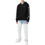 Men's Off-White FW22 Chain Logo Printing Zipper Loose Fit Autumn Black OMBE013F22FLE0061001