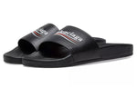 Balenciaga Wave Logo Slippers Sandals Black 530562WAM001091