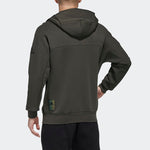 adidas O1 HTT Music Logo Casual Sports Hooded Jacket Brown FM9387