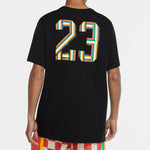 Air Jordan Solid Color Round Neck Printing Short Sleeve Black DN1469-010