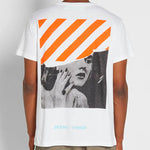 Men's Off-White Marilyn Monroe Printing Short Sleeve White T-Shirt OMAA002F171850470188
