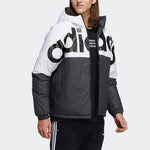 adidas neo Colorblock Large Logo Sports Reversible Down Jacket Black H45282