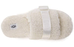 (WMNS) UGG Fluffita White Slippers 1113475-WHT
