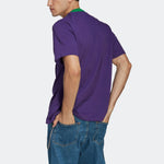 Men's adidas originals Trefoil Tee Solid Color Logo Printing Round Neck Pullover Short Sleeve Purple T-Shirt IB3434