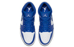 Air Jordan 1 Mid 'Hyper Royal White' 554724-114