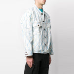 Off-White Fence Classic Denim Jacket Loose Fit Light Blue OMYE051S203860307131