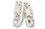 Vans Authentic Breathable Lightweight Low Top Casual Skate Shoes Unisex White Multi-Color VN0A348A3Z2