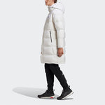adidas Puffy Long Co Hooded Down Jacket Men's White GF0073