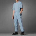 Men's adidas originals Logo Solid Color Bundle Feet Sports Pants/Trousers/Joggers Blue HD4817