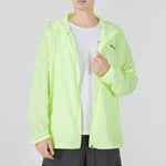 PUMA Uv Favorite Woven Jacket M Athleisure Casual Sports Logo hooded Solid Color Green 521684-37