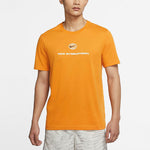 Nike Heritage Solid Color Round Neck Casual Sports Short Sleeve Light Curry Yellow DM5440-738