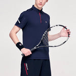 FILA Athletics Series Athleisure Casual Sports Short Sleeve polo Royal blue A11M123152F-NV