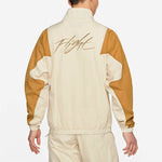 Air Jordan Flight Stitched Casual Sports Collar Jacket For Men Wheat CV3151-275