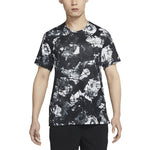 Men's Nike Pro Dri-FIT Color Block Printing Short Sleeve Black T-Shirt DQ5422-010