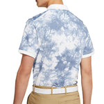 Nike Sports Golf Short Sleeve Polo Shirt White Blue Whiteblue CI9770-100
