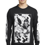 Men's Nike SS22 ACG Large Abstract Rock Pattern Printing Round Neck Pullover Black DQ4962-010