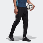 Men's adidas Solid Color Logo Straight Stripe Casual Sports Pants/Trousers/Joggers Black GN5490