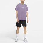 Air Jordan Large Logo Sports Round Neck Short Sleeve Gray Purple DQ4960-574