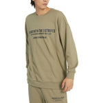 Men's adidas Alphabet Printing Pattern Pullover Round Neck Long Sleeves Green HZ7019