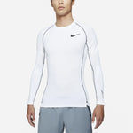 Nike Pro Dri-fit Athleisure Casual Sports Round Neck Long Sleeves White DD1991-100