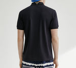 FILA Logo Embroidered Short Sleeve polo Blue F11M028126F-NV