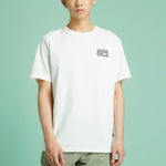 Converse Alphabet Logo Printing Retro Casual Short Sleeve Cream Yellow 10021134-A05