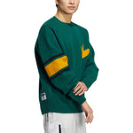 adidas originals Logo Sweater Asia Sizing 'Green Yellow' HS7295