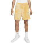 Nike SportswearFrench Terry Solid Color Logo Flowers Embroidered Casual Shorts Gold Color DM5017-777