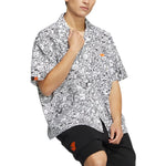 adidas originals SS22 Printing Full Print Casual Short Sleeve Shirt White HR6450